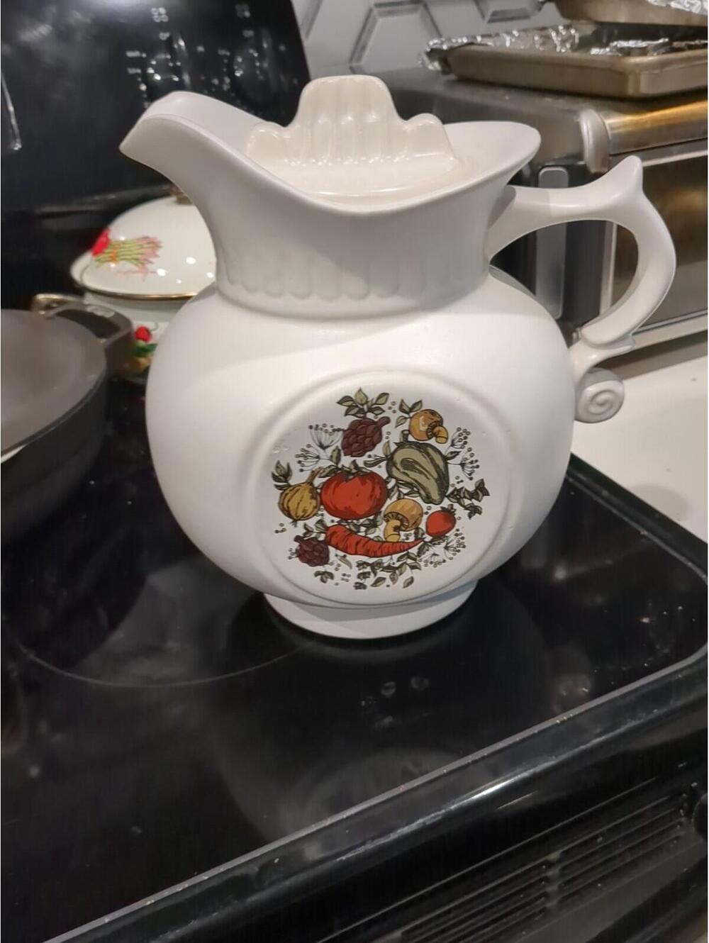 Vintage McCoy Cookie Jar Pitcher Spice Of Life 202 Vegetables In Great Condition